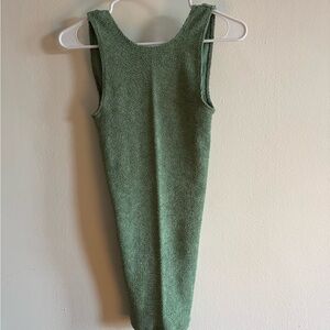 ASOS Textured backless Green Sleeveless Dress